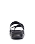 Embrace: Black Dual-buckle Sandal