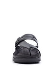 Embrace: Black Dual-buckle Sandal