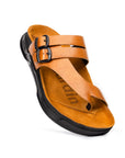 Embrace: Tan Dual-buckle Sandal