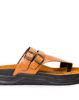 Embrace: Tan Dual-buckle Sandal
