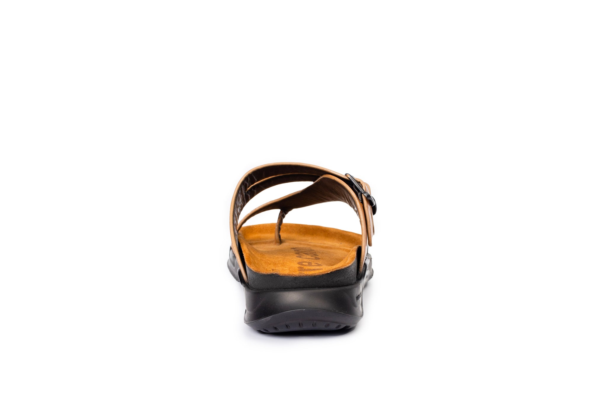 Embrace: Tan Dual-buckle Sandal