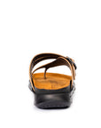 Embrace: Tan Dual-buckle Sandal