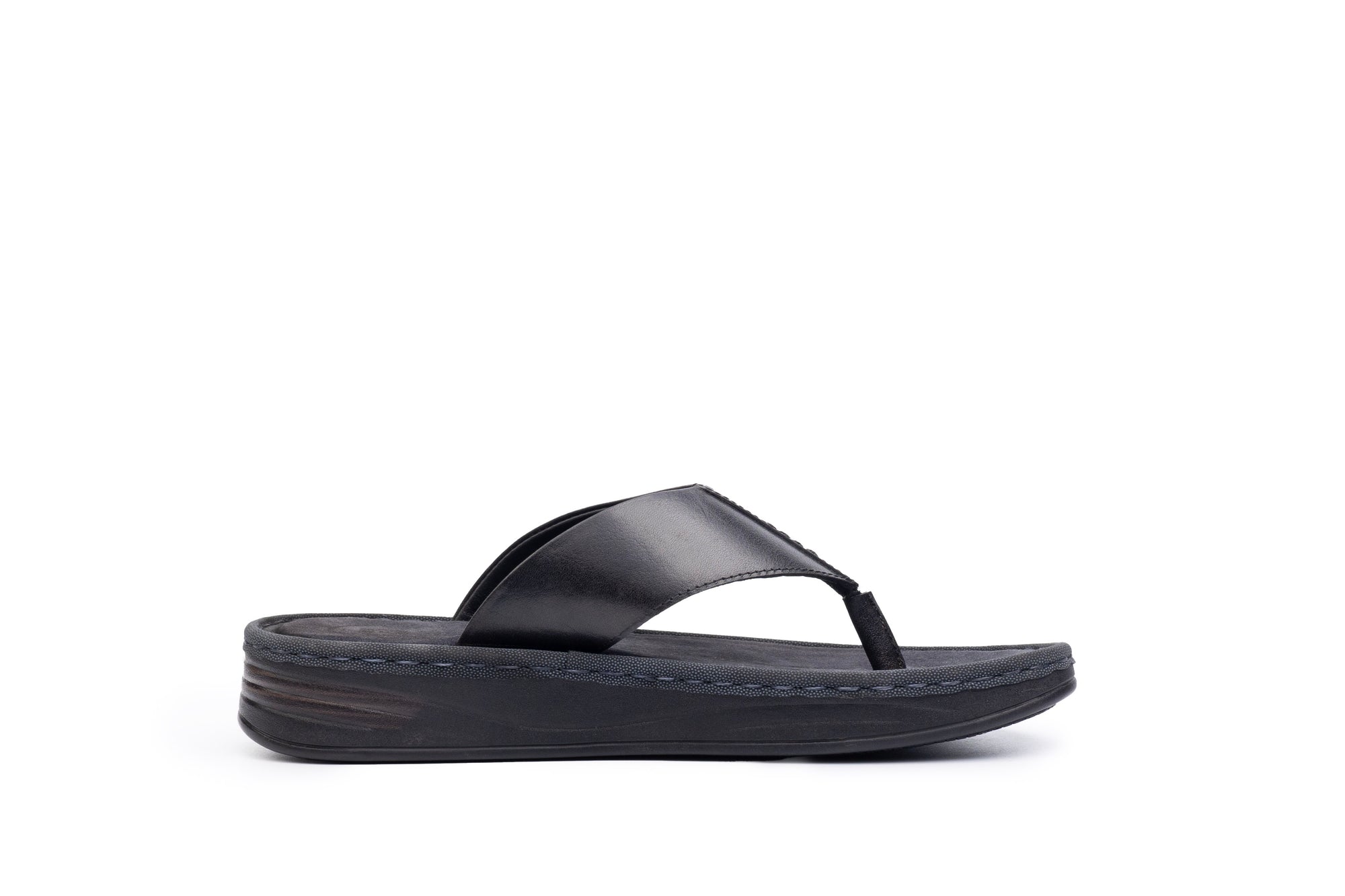 Hudson: Casual Black Slipper