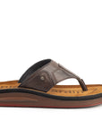 Azur: Brown Stitched Thong