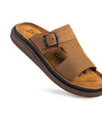 Azur: Camel Textured Buckle Slide