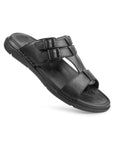 Vite: Black Dual-buckle Sandal