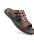 Vite: Tan Dual-buckle Sandal