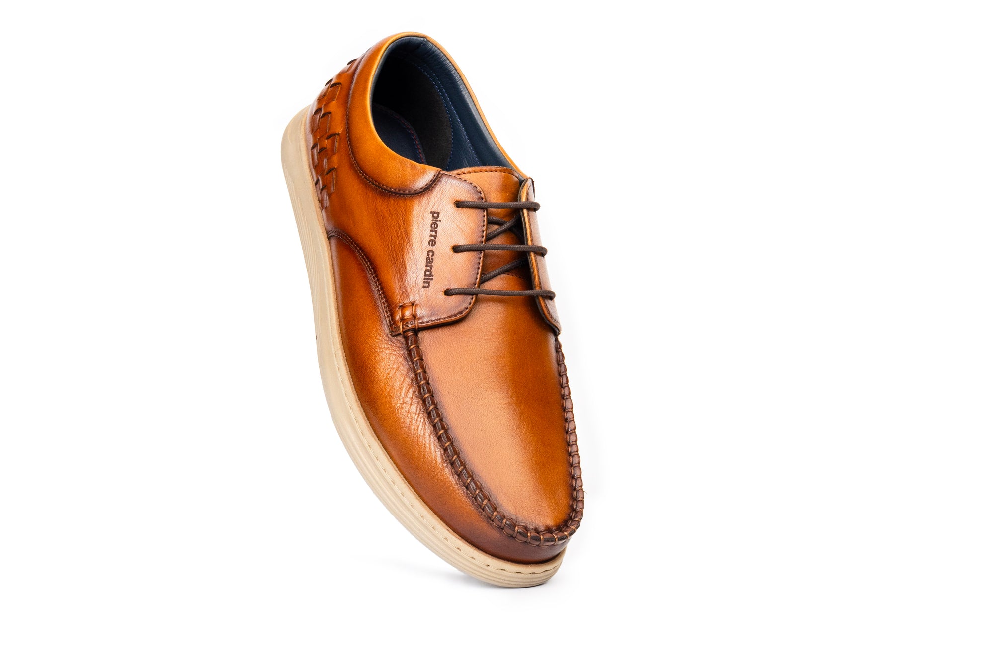 Marina: Weaved Cognac Derby