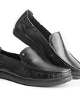 Marseille: Black Polished Loafer