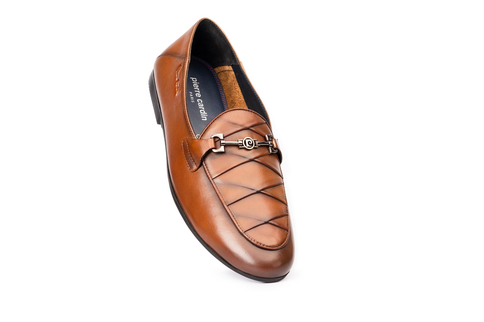 The Traveller: Patterned Cognac Loafer