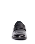 Onyx: Textured Black Loafer