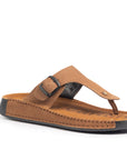 Riviera: Camel Nubuck Thong