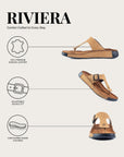 Riviera: Camel Nubuck Thong