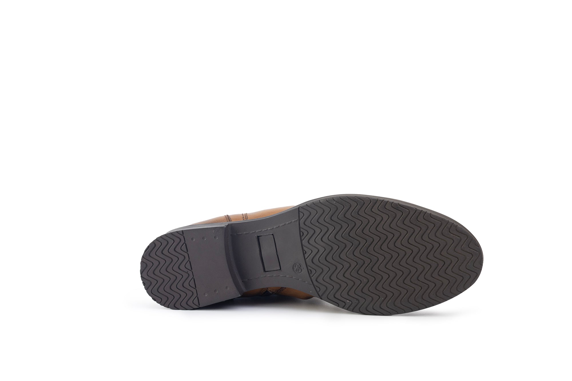 Colette Gathered Tan Ankle Boot