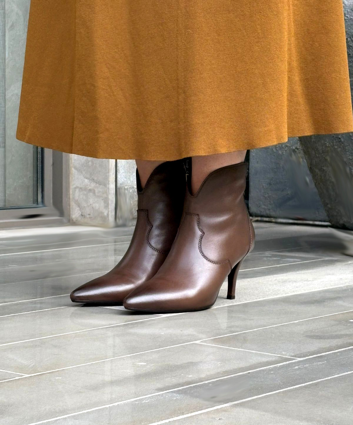 Wilde Brown Stilleto Boot