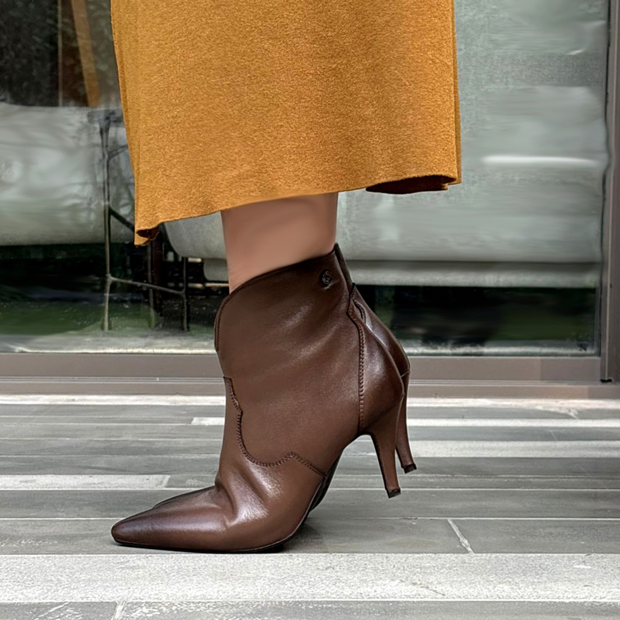 Wilde Brown Stilleto Boot