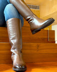 Catherine Knee-high Brown Boot