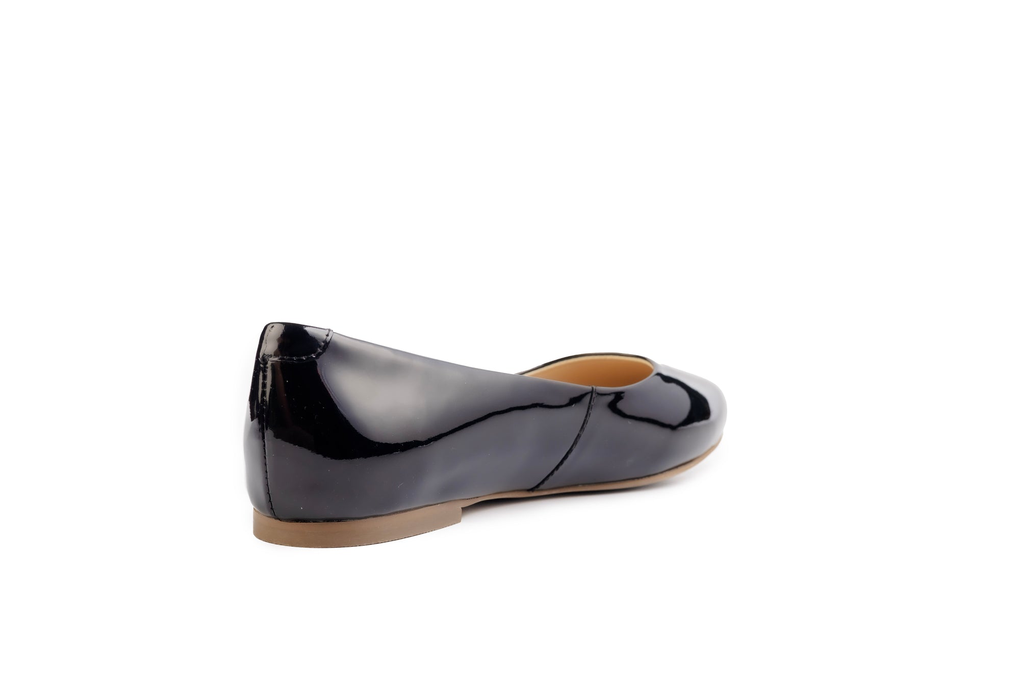 Anne Black Patent Leather Ballerina