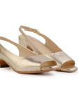 Aether Gold Open-toe Slingback