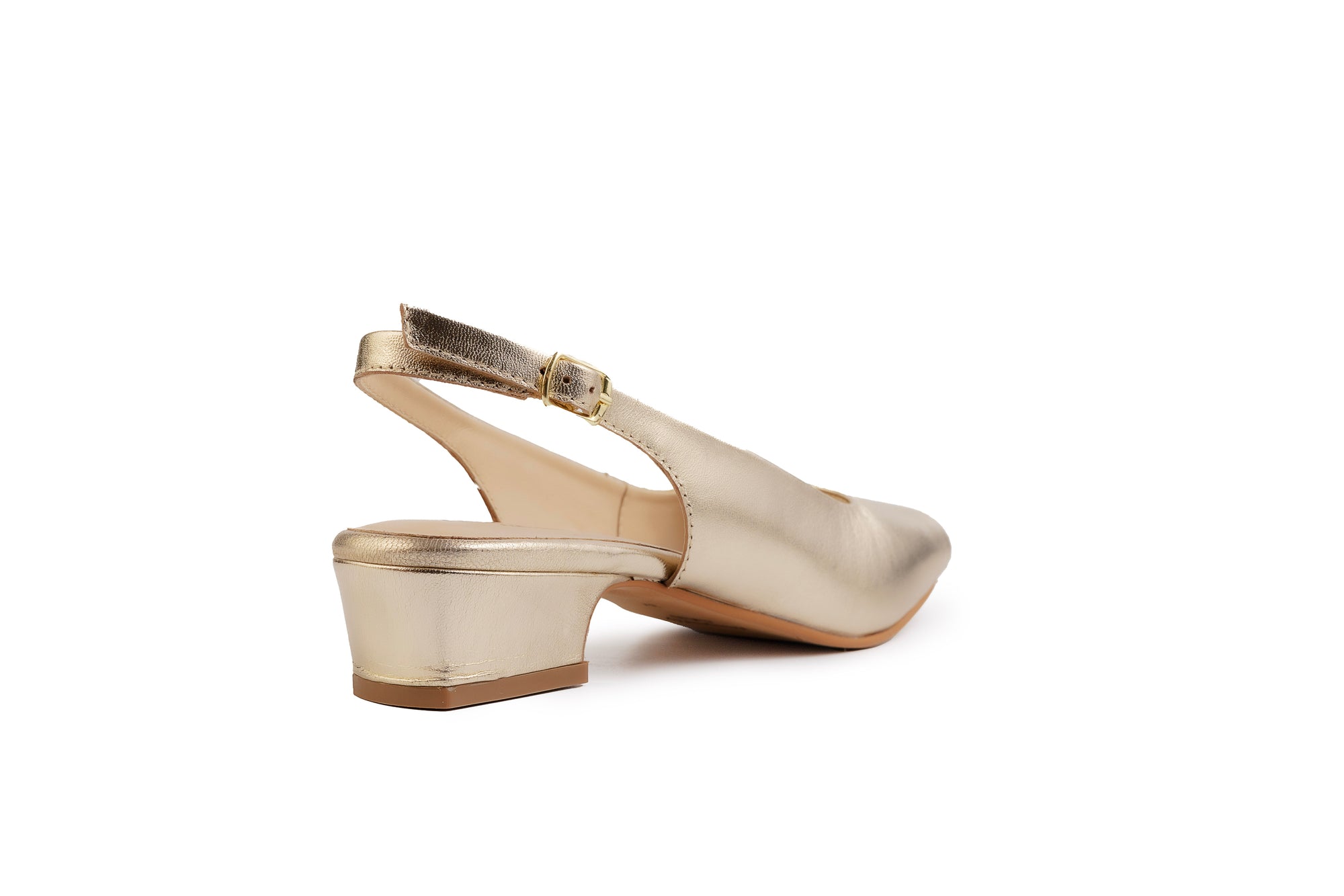 Aether Gold Open-toe Slingback
