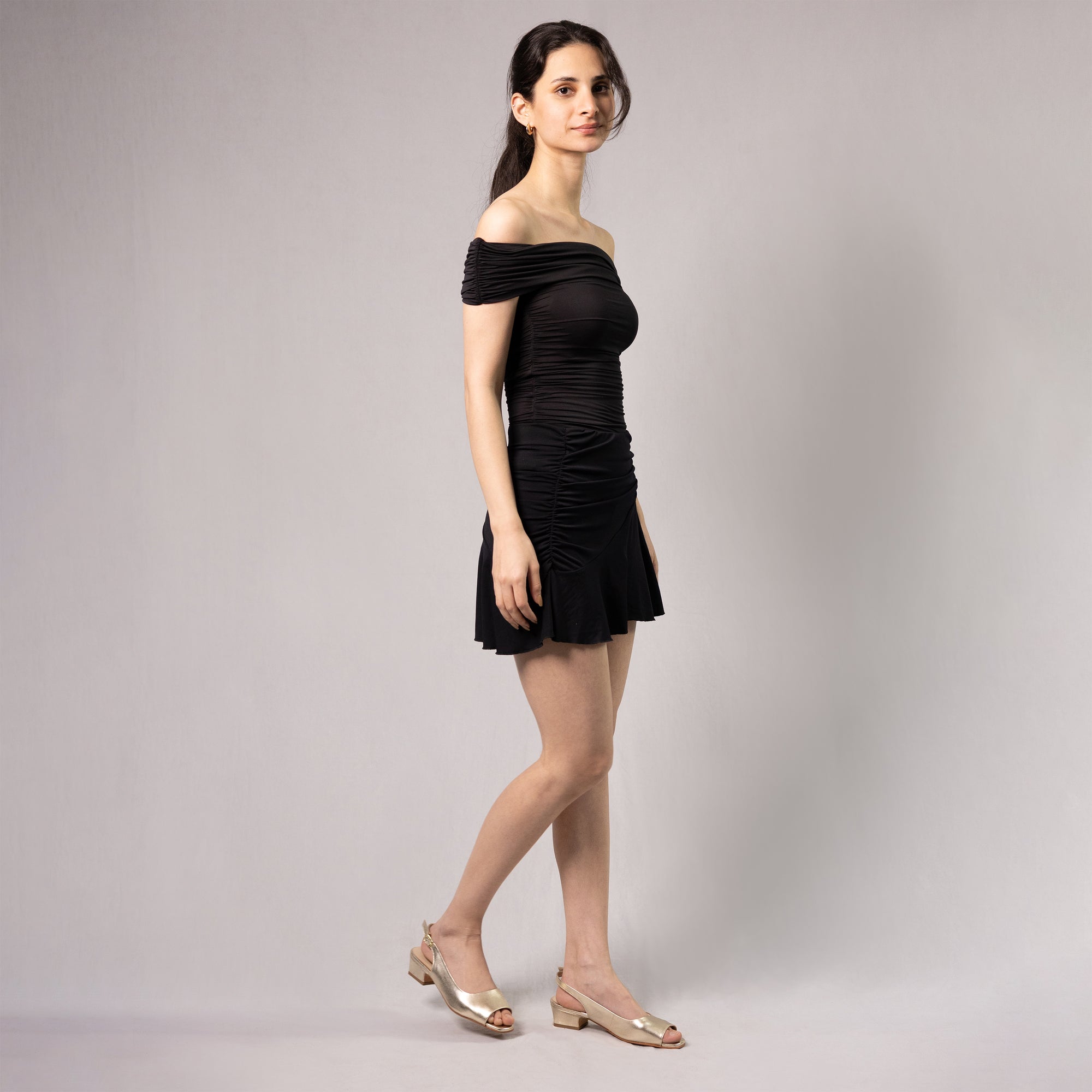 Aether Gold Open-toe Slingback