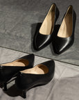 Simone charcoal Soft Leather Pump