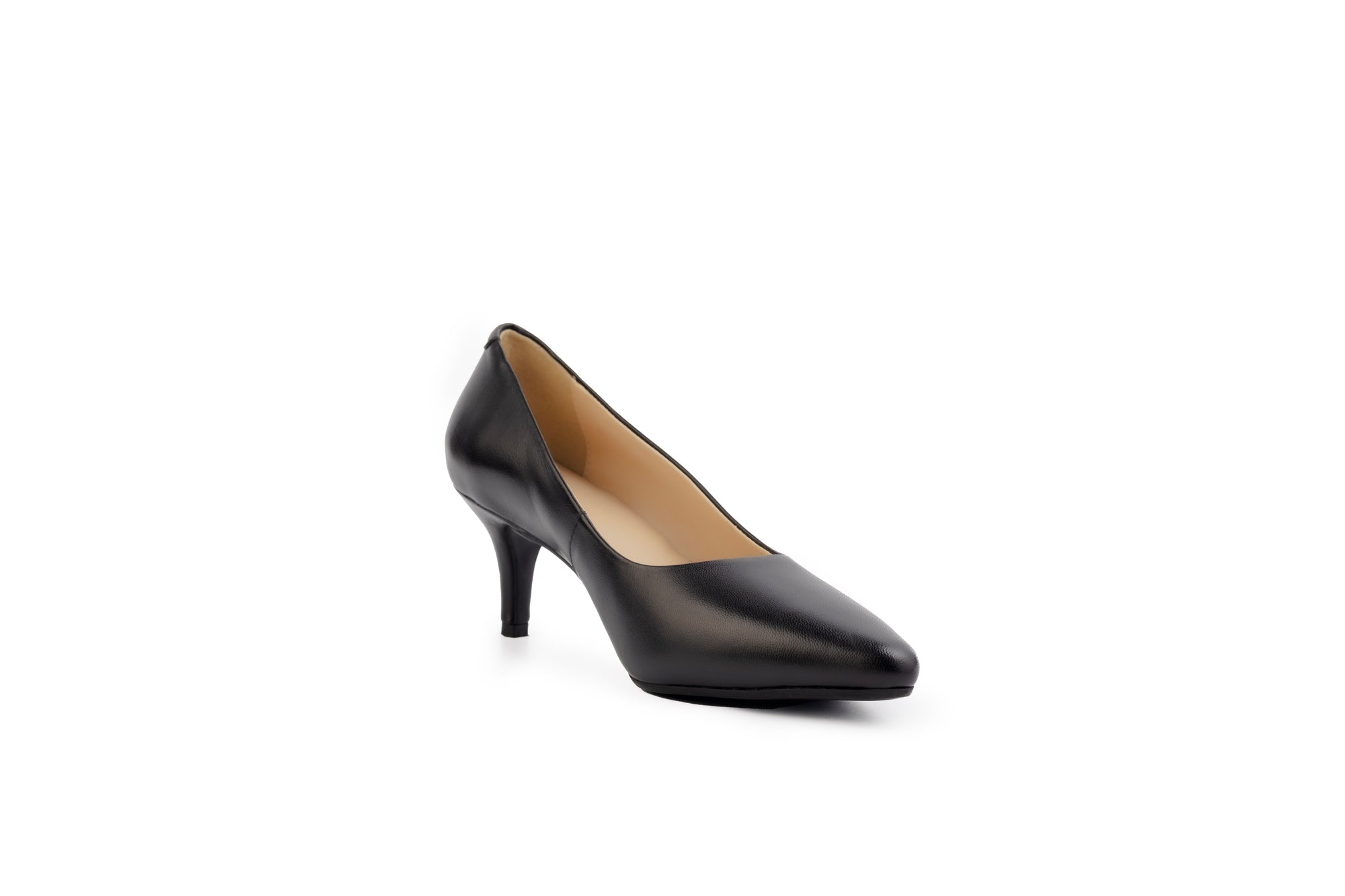 Simone charcoal Soft Leather Pump