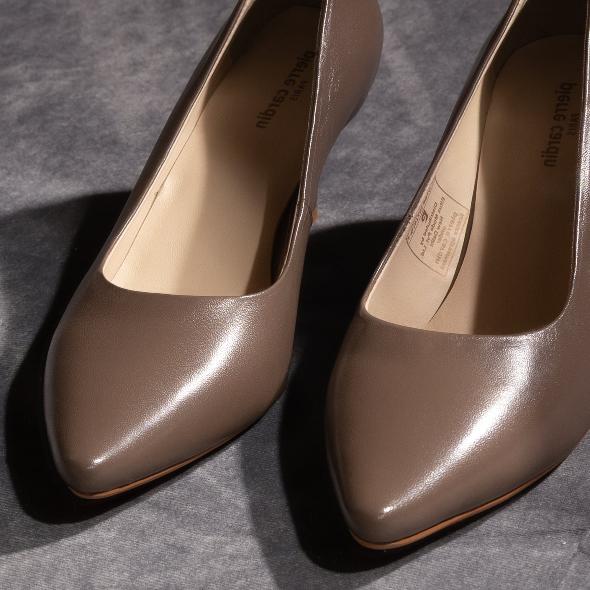 Simone Taupe Soft Leather Pump