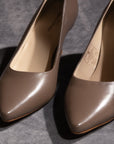 Simone Taupe Soft Leather Pump
