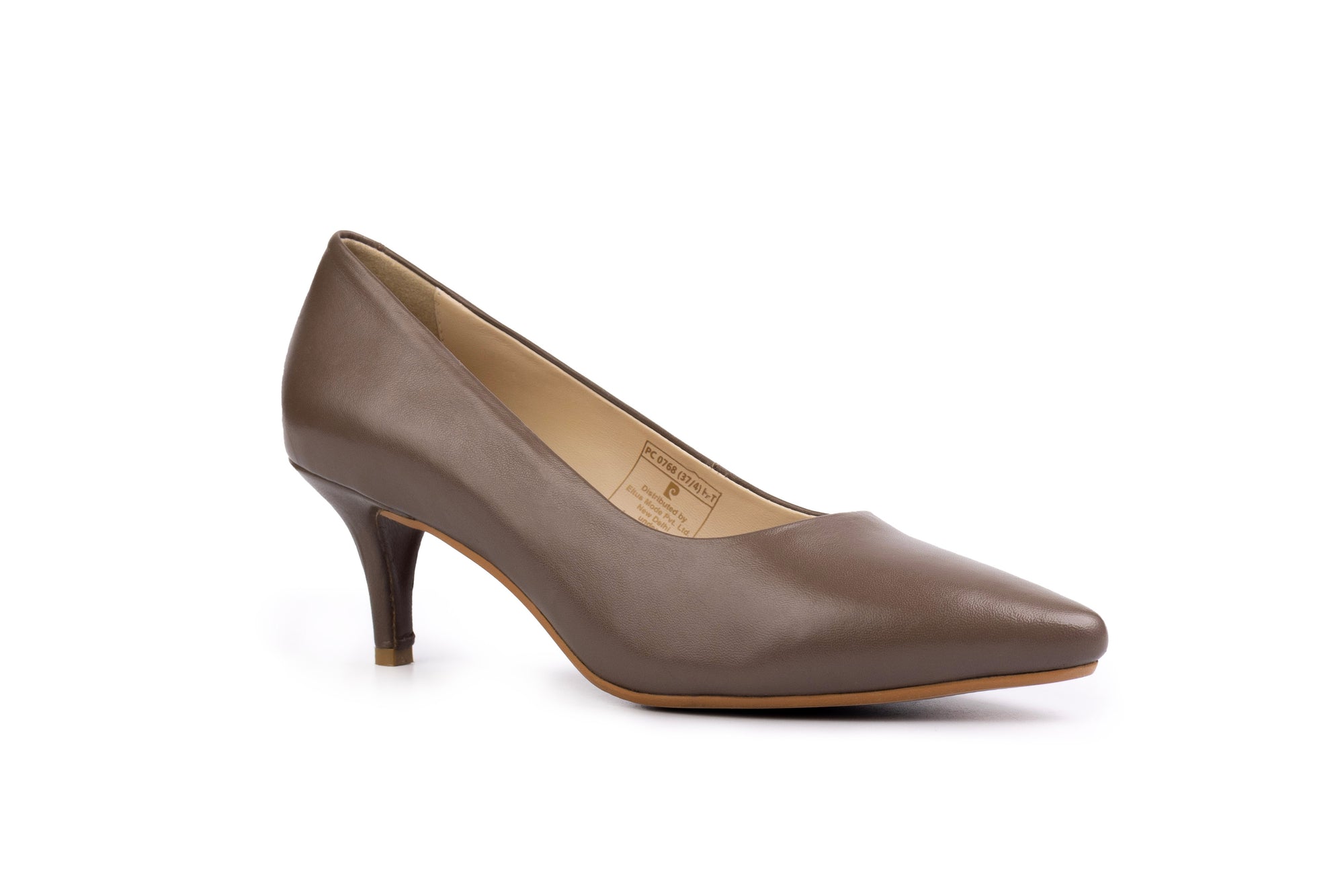 Simone Taupe Soft Leather Pump