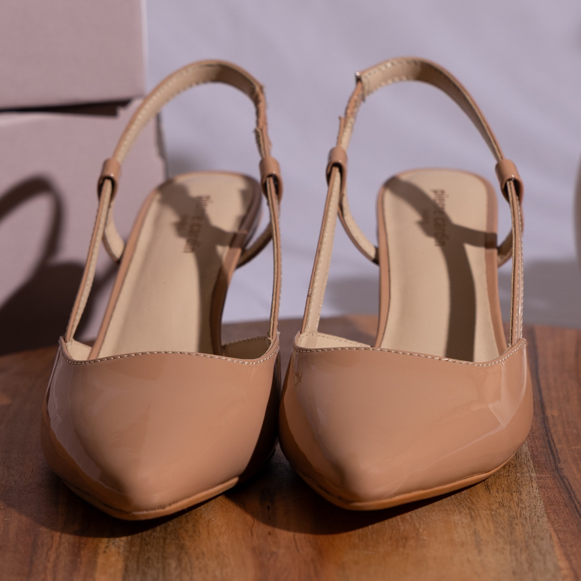 Audrey Nude Slingback Pumps