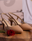 Audrey Nude Slingback Pumps