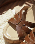 Camille Brown Platform Sandal