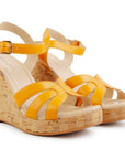 Camille Orange Platform Sandal