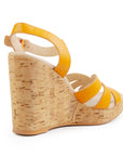 Camille Orange Platform Sandal