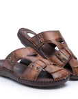 AIRFLEX: Tan Crossover Sandal