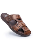 AIRFLEX: Tan Crossover Sandal
