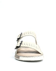 Soul Cloud: Offwhite Woven Dual-strap Sandal