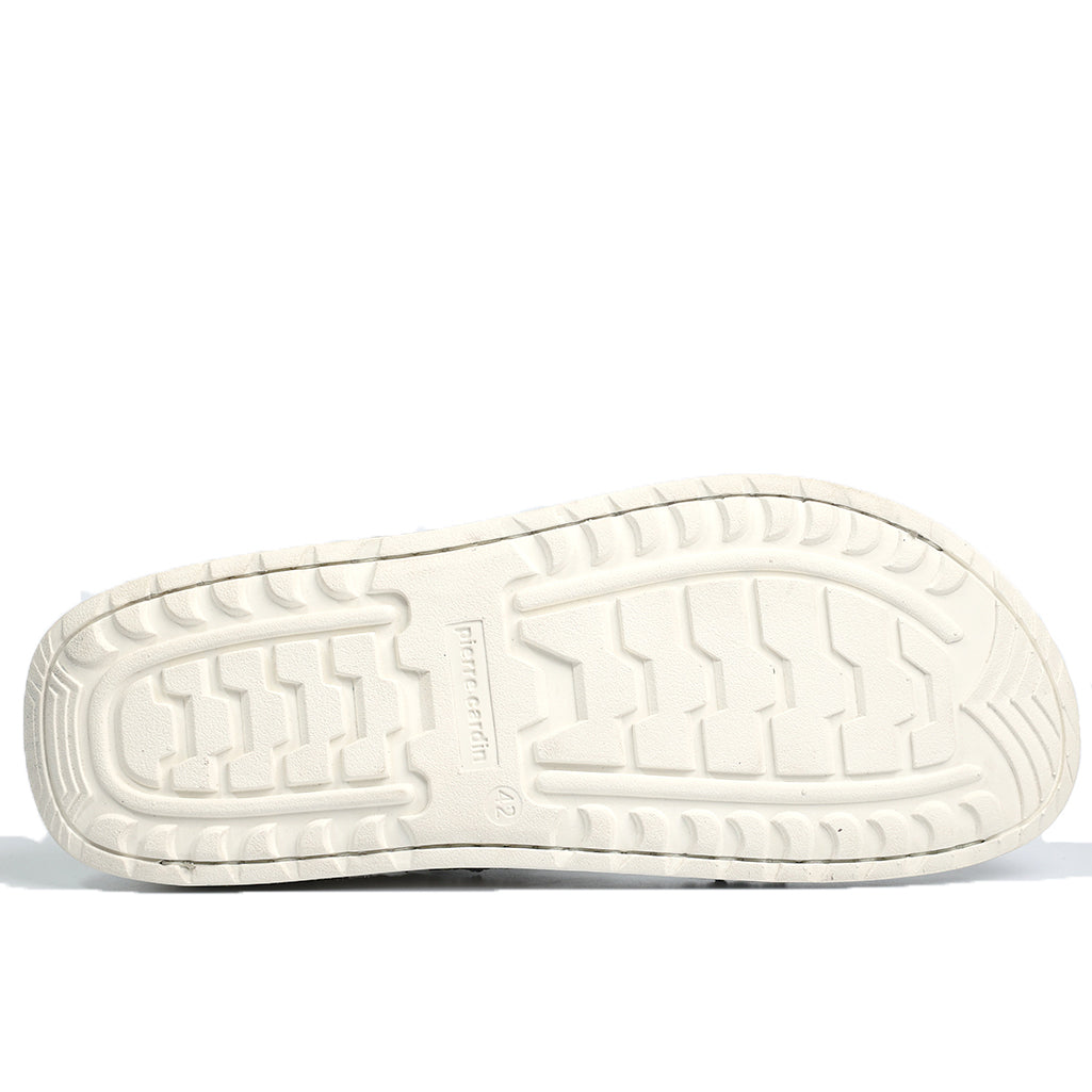 Soul Cloud: Offwhite Woven Dual-strap Sandal