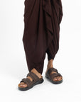 Embrace: Brown Stonewashed Adjustable Slides