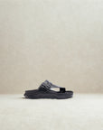 Embrace: Black Dual-buckle Sandal