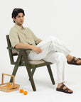 Hudson: Cross-Strap Brown Sandal