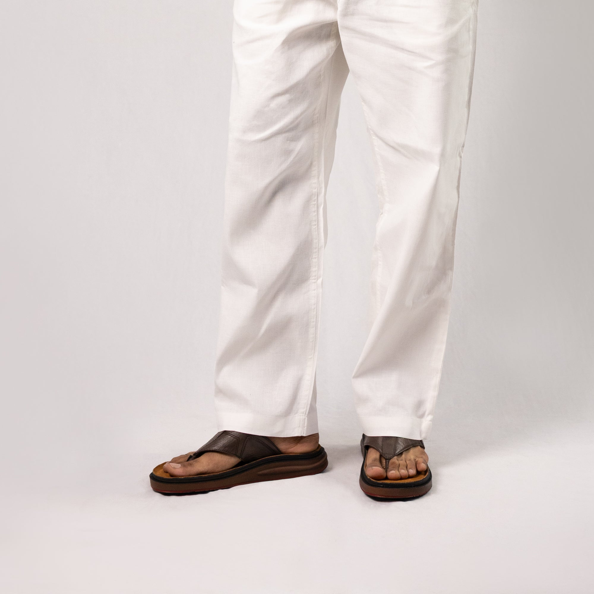 Azur: Brown Stitched Thong