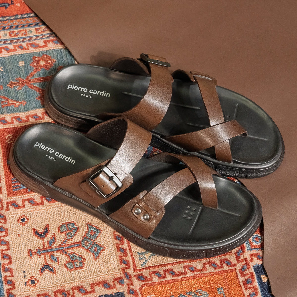 Glide Brown Polished Thong