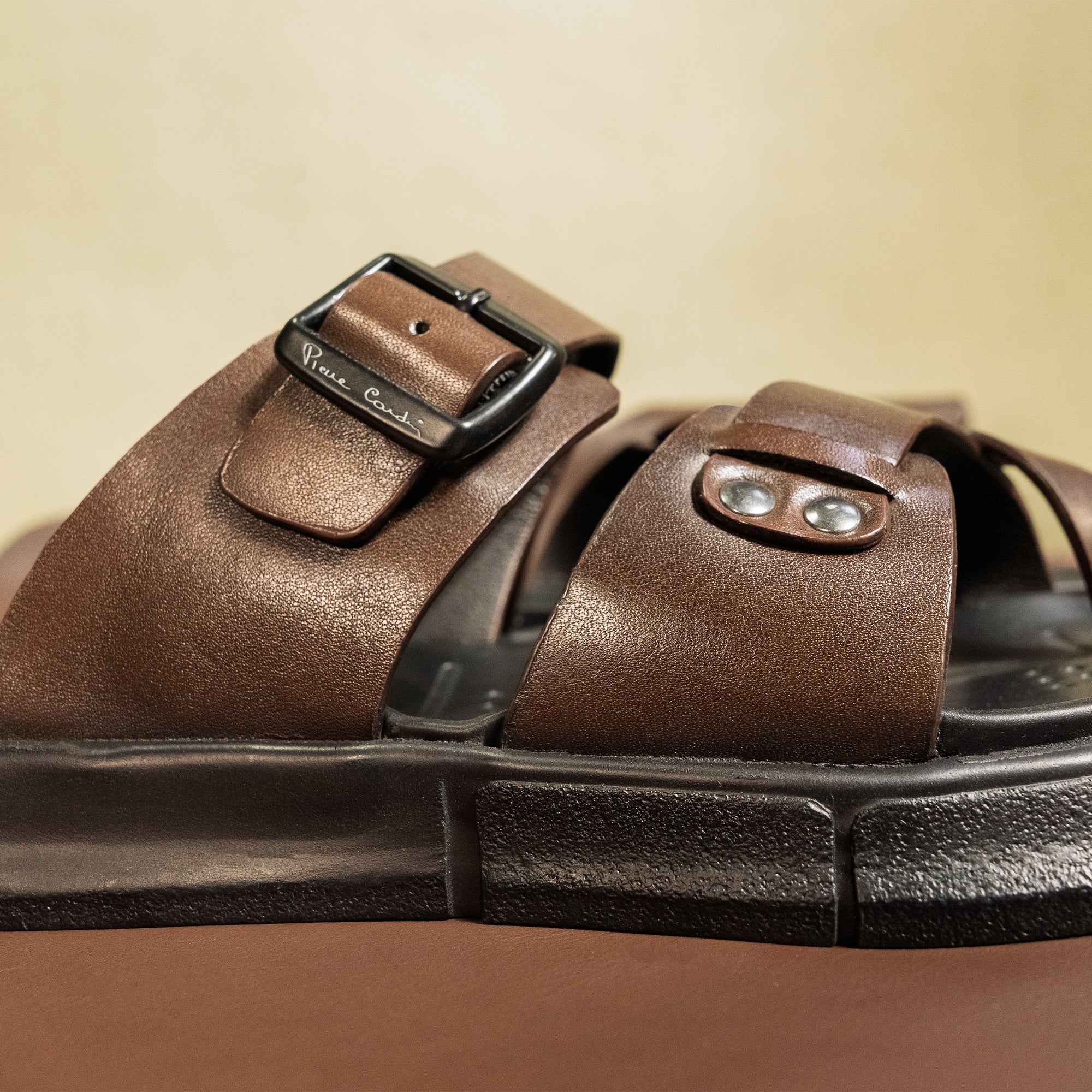Glide Brown Polished Thong