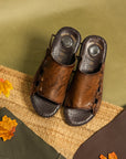 Airflex: Tan Woven Vamp Sandal