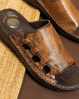 Airflex: Tan Woven Vamp Sandal