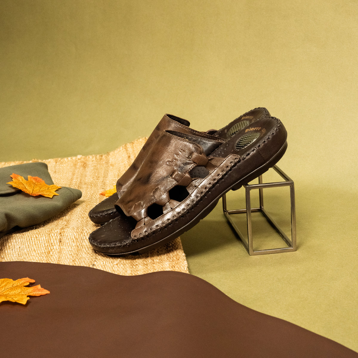 Airflex: Café Woven Vamp Sandal