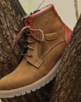 Andes: Olive Suede laceup boots
