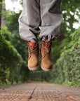 Andes: Olive Suede laceup boots
